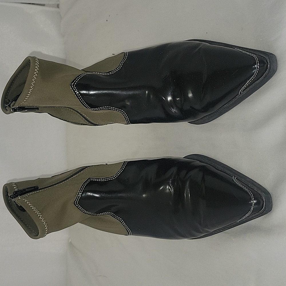 Free People Black and Olive Boots